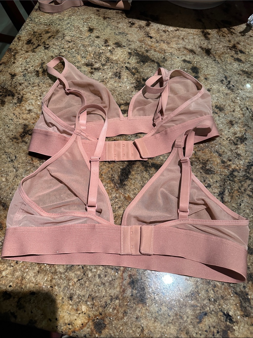 Set of 2 Negative Sieve Triangle Bra in Buff - Picture 6 of 8